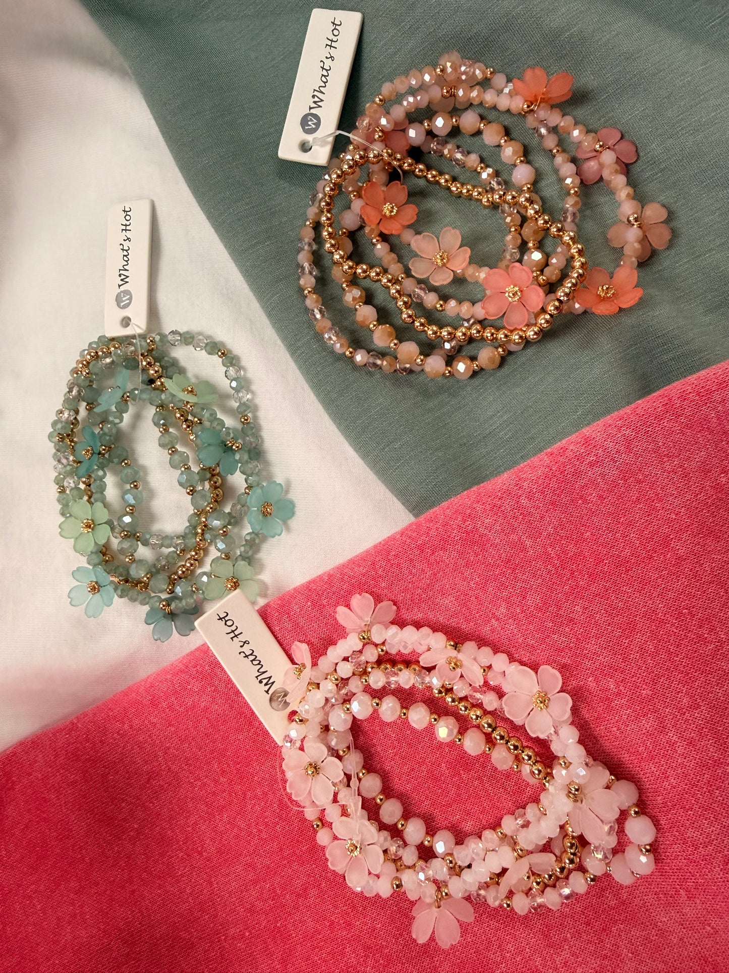 Floral bloom bracelets