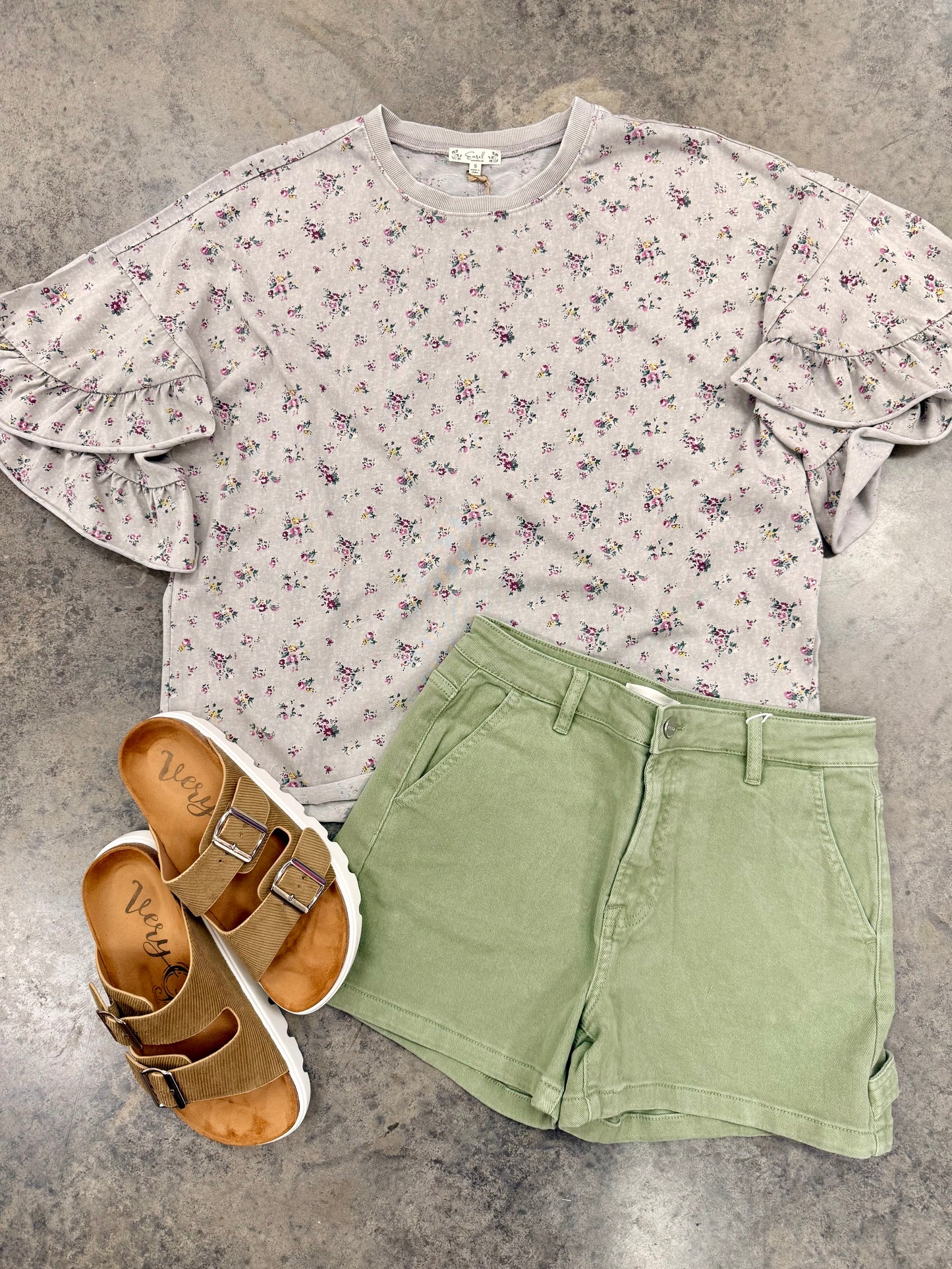 Dusty Sage Blossom Top