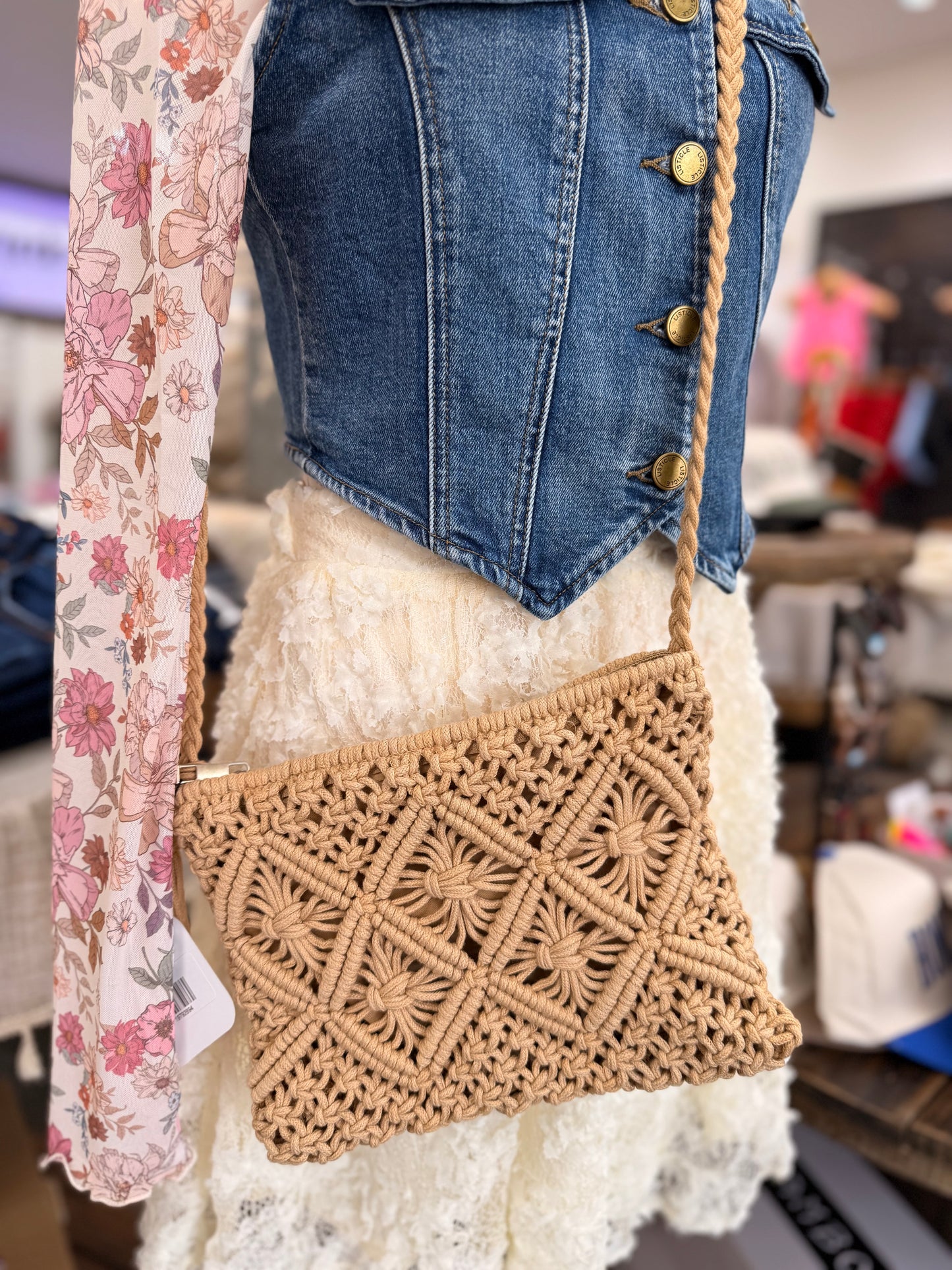 Woven Crossbody Bag