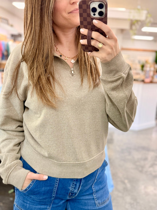 Quarter Zip Sweater