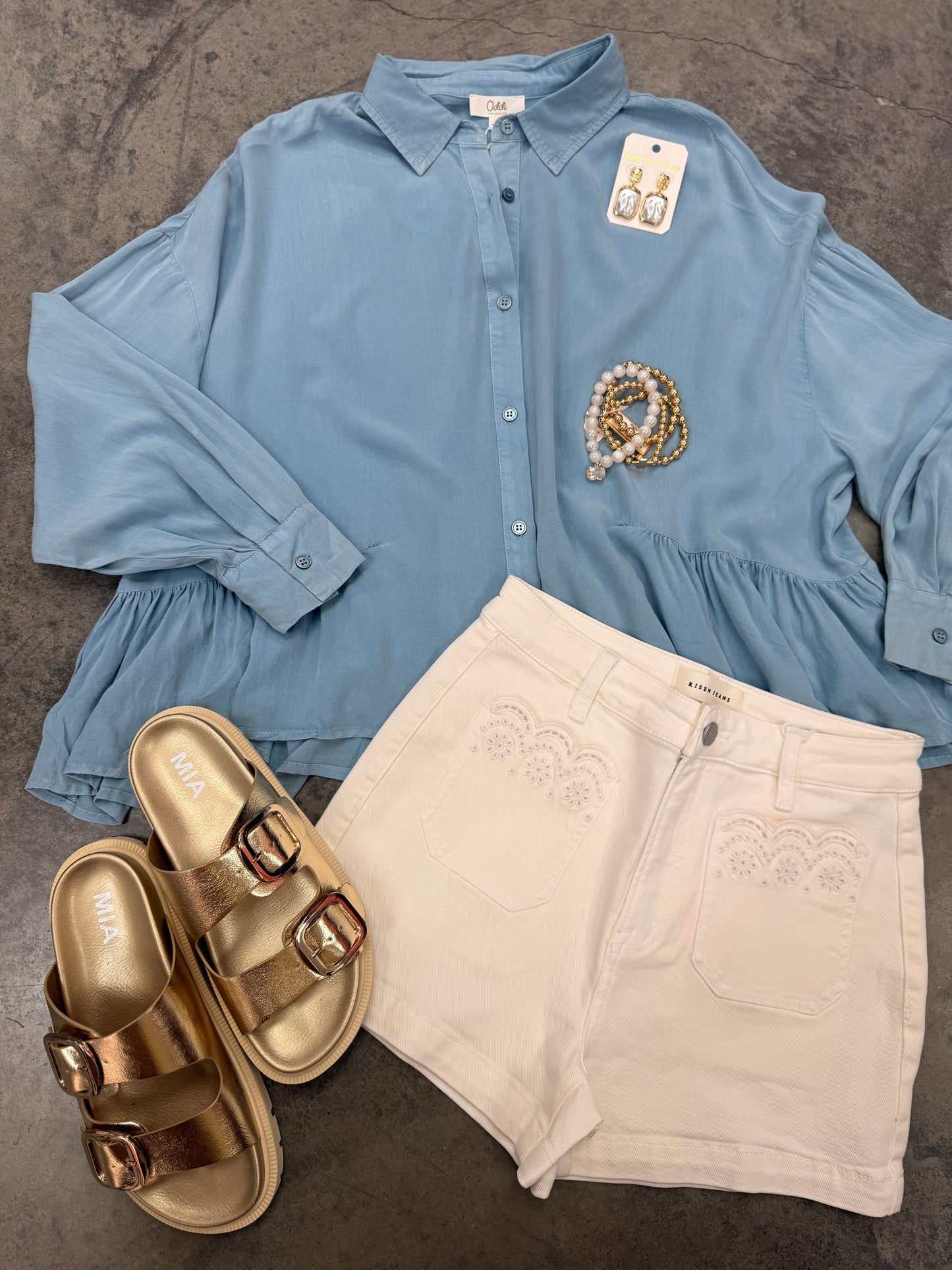 Breezy Morning Button Down Top