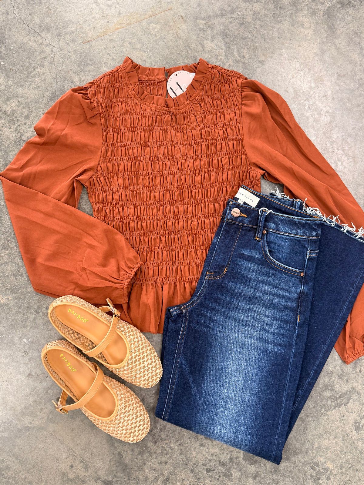 Western Ruffle Top