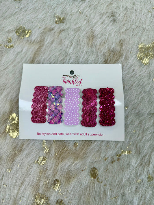 Pink Variety Set Snap Clips