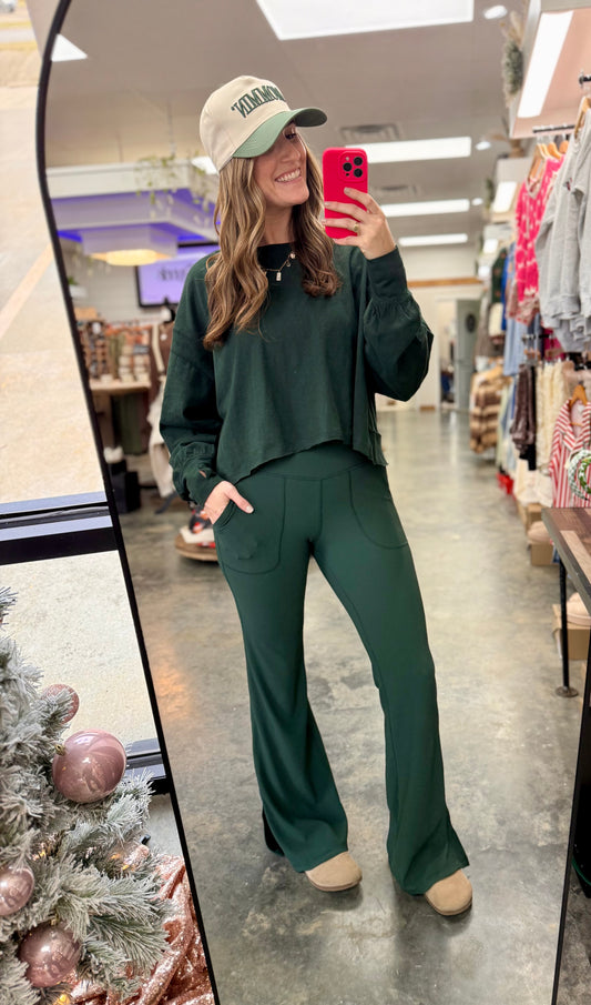 Emerald Ivy Yoga Flares