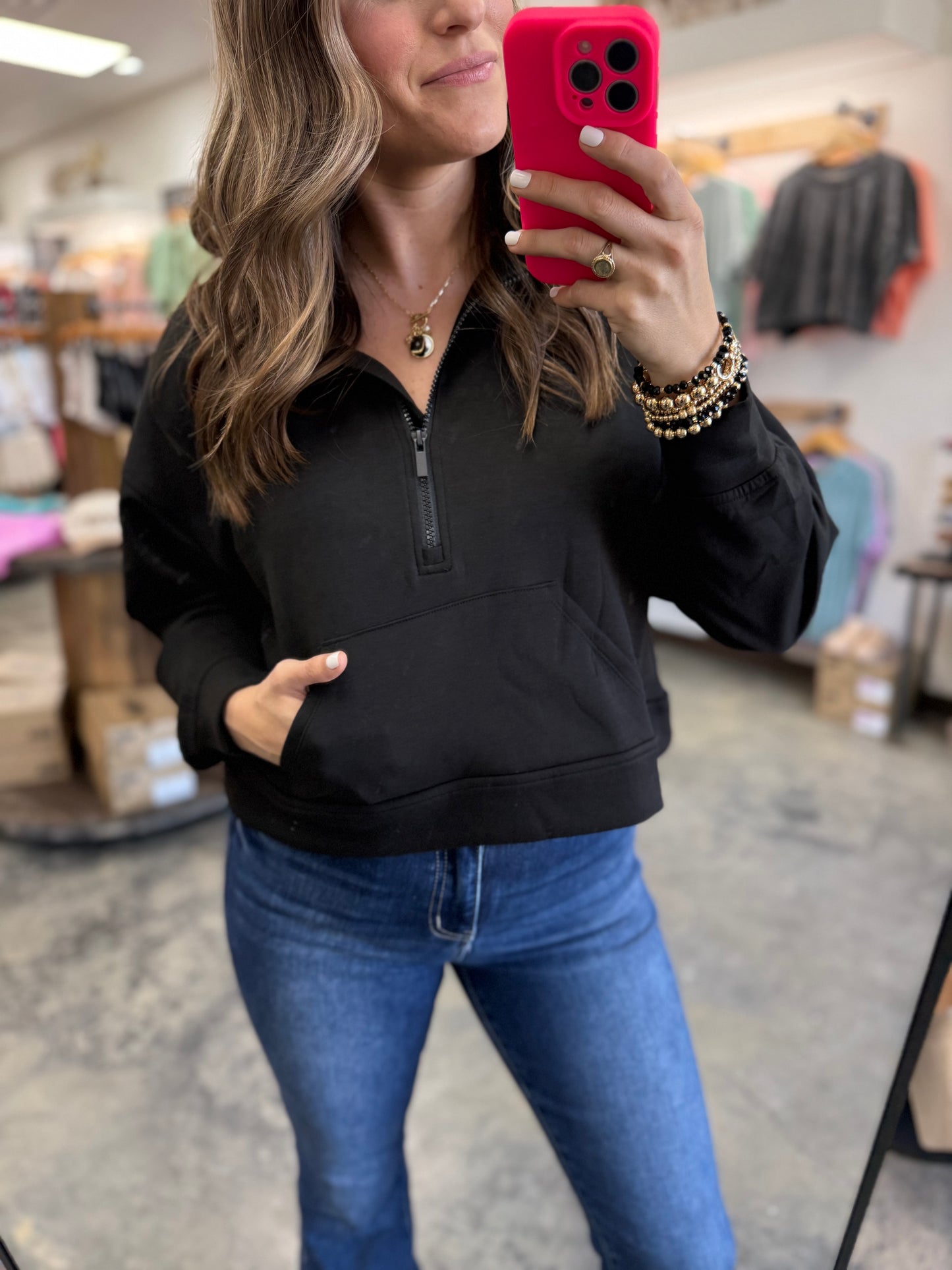 Scuba Crop Pullover