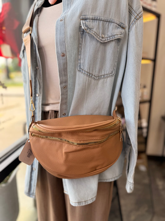 Sling Double Zip Crossbody