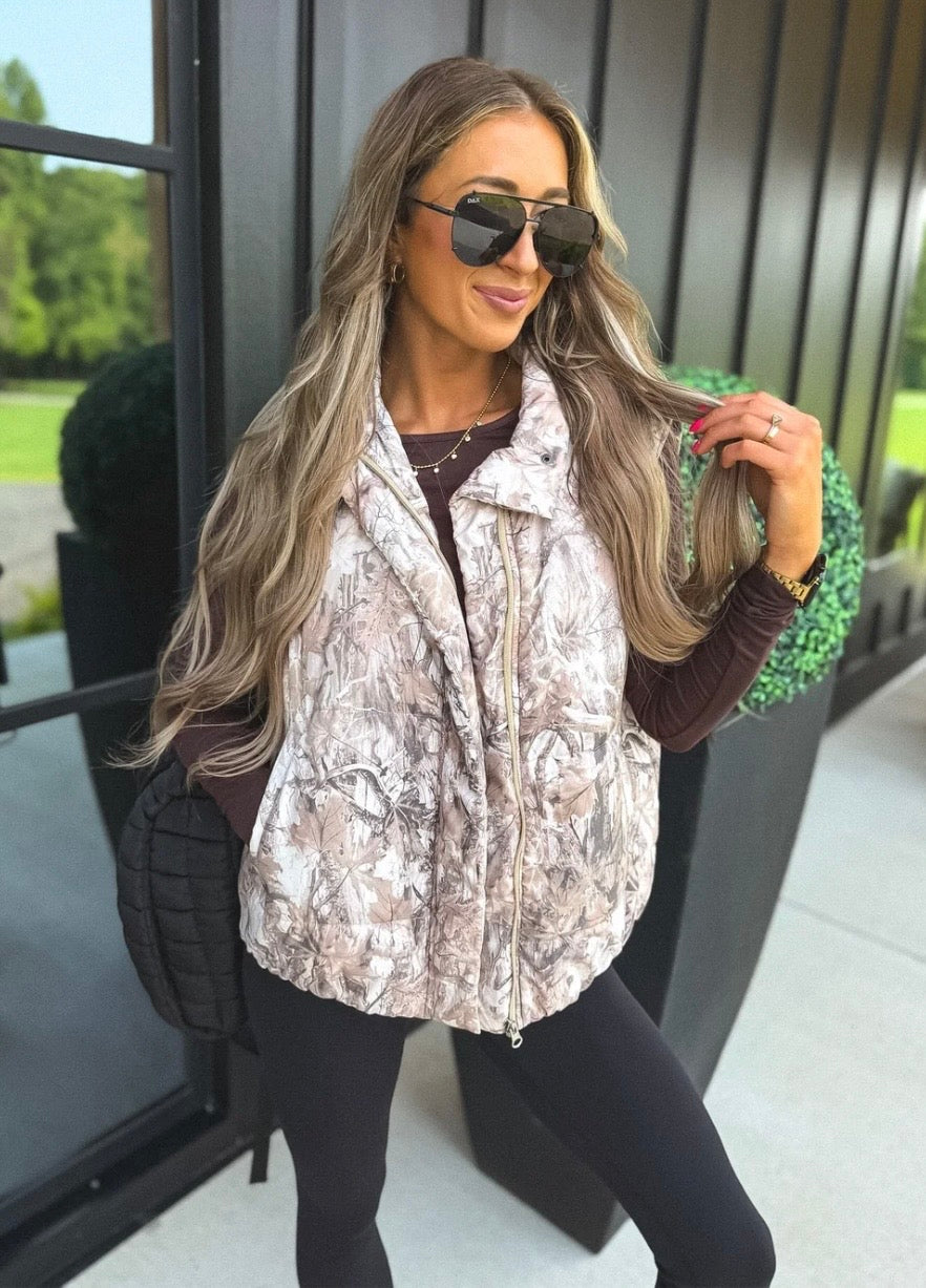 Camo Puffer Vest