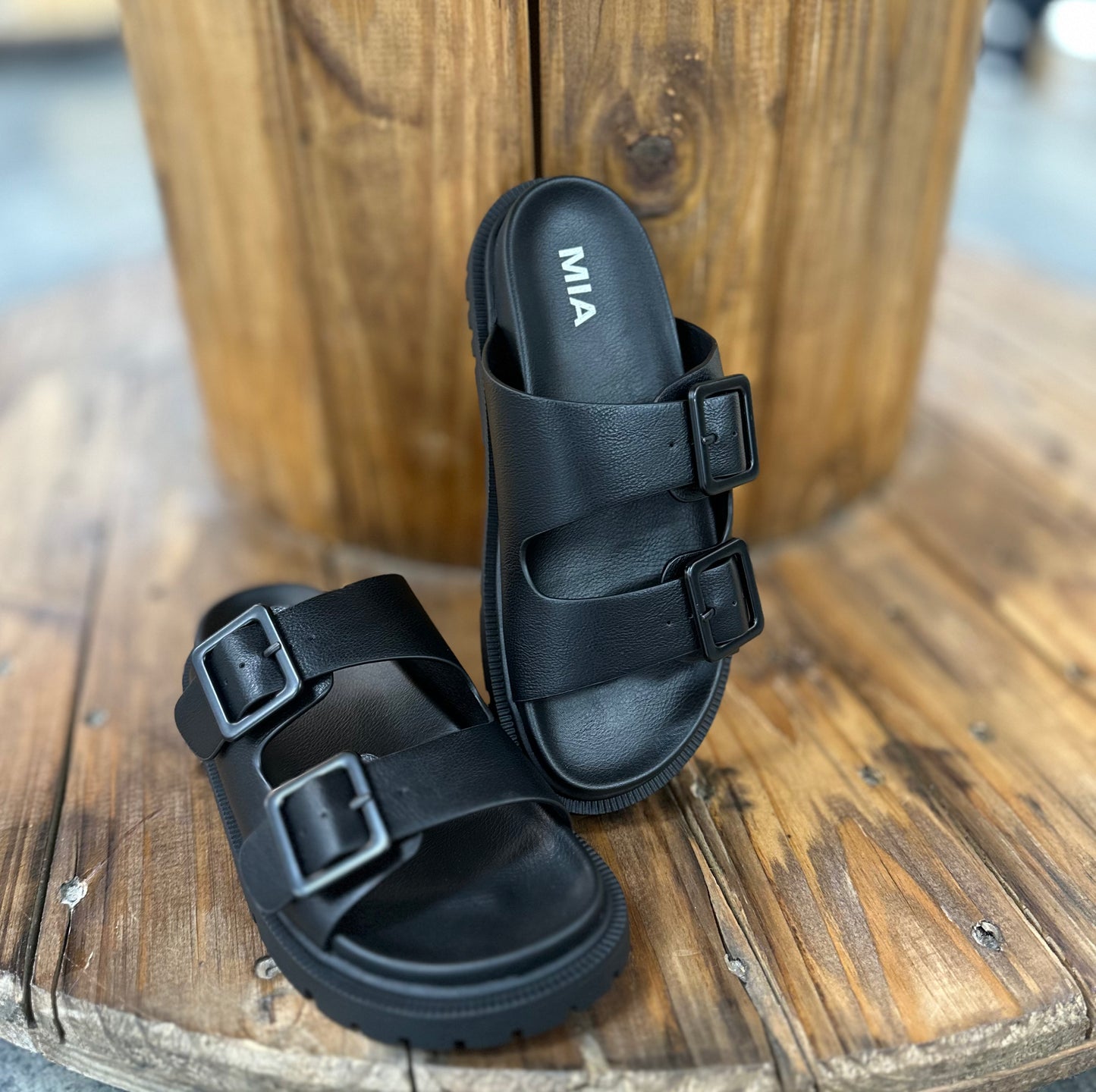 Driftwood Double Buckle Sandal
