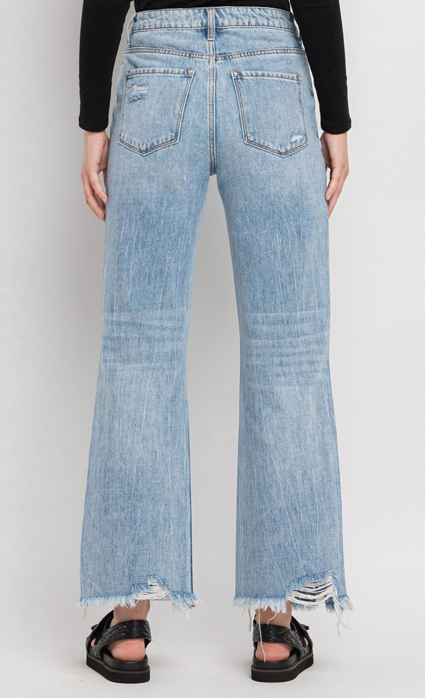 90s vintage super high Rise Flare vervet