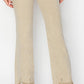 MID RISE STRAIGHT STEP HEM PANTS
