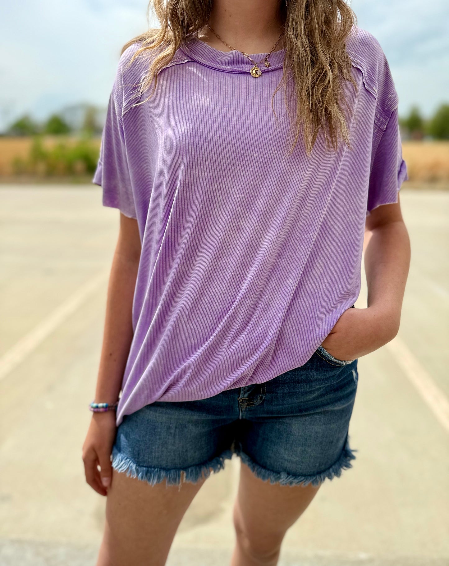 The Charlee Ribbed Tee