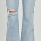 Mid Rise Button Down Flare -Light Risen