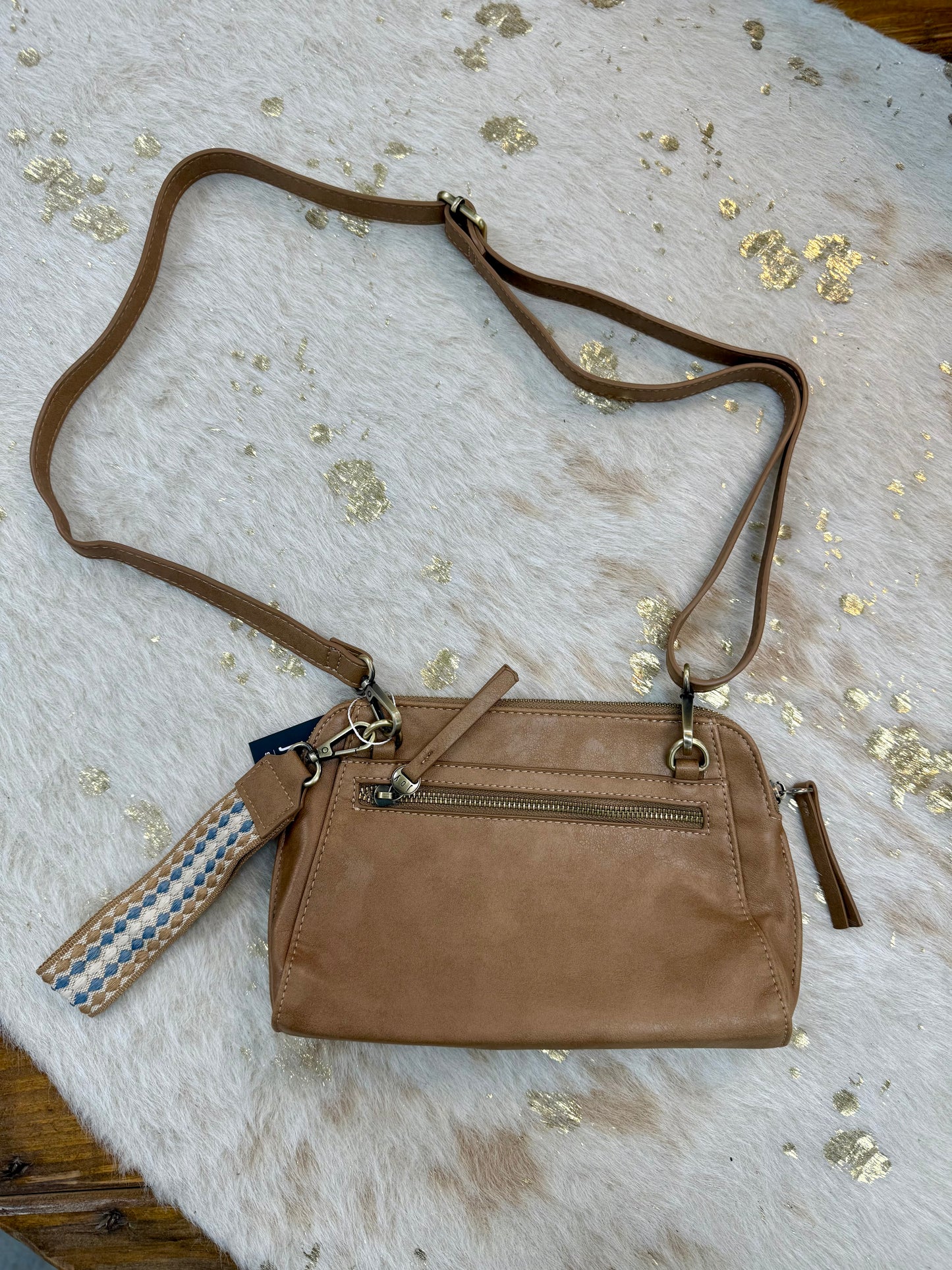 Gigi Crossbody with Woven Wrist Strap