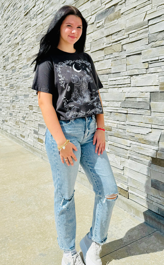 BOHO Leopard Crop