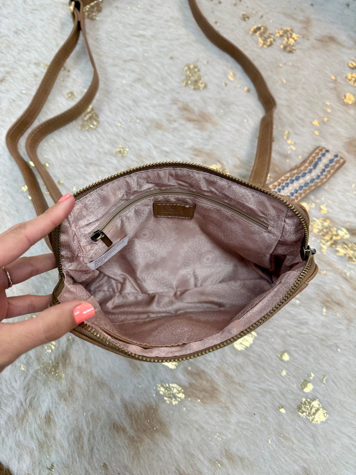 Gigi Crossbody with Woven Wrist Strap