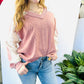 Blush & Lace Knit Top