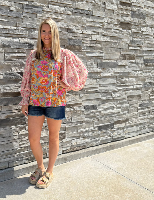Moonlit Bloom Top