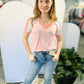 Sunset Sorbet Ribbed Top