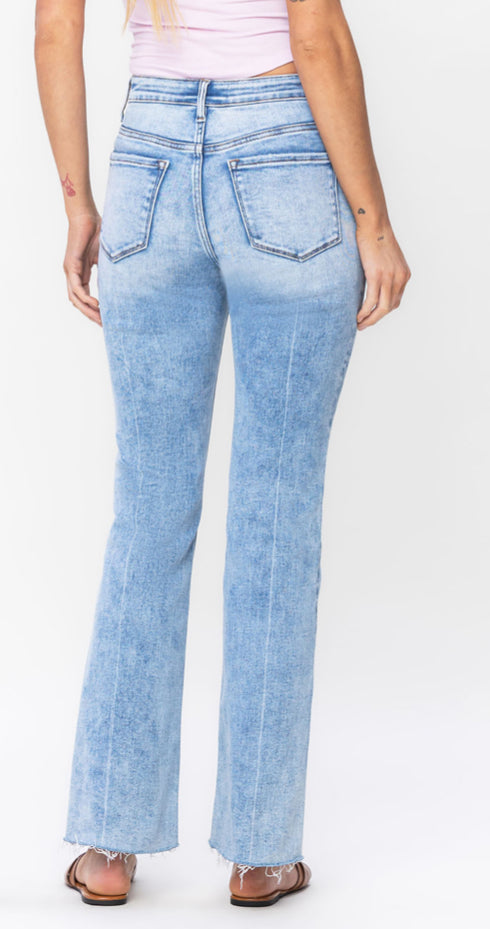 High Rise boot cut vervet