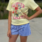 Striped Drawstring Pocket Boxer Shorts