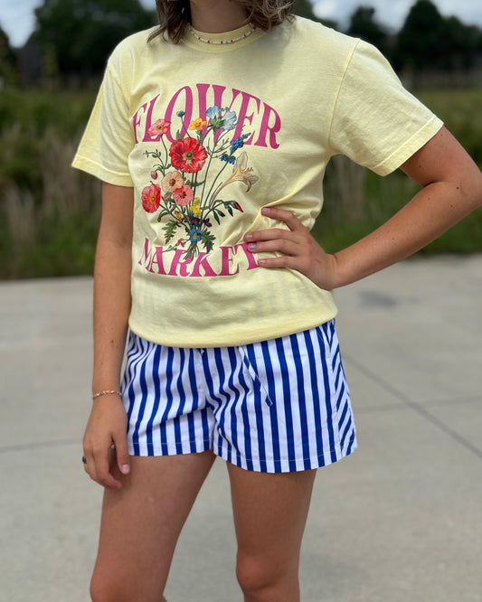 Striped Drawstring Pocket Boxer Shorts