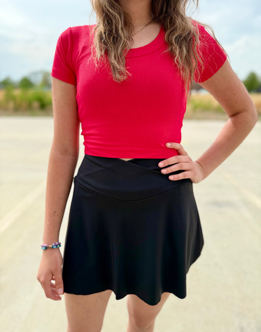 Ashton Ribbed Crop Top