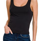 2 LAYER ROUND NECK TANK TOP