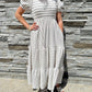 Pumpkin Spice Stripe Dress ￼