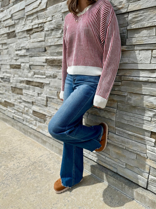 The Touchdown V-neck Sweater