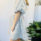 Satin Jacquard Baby Doll Dress