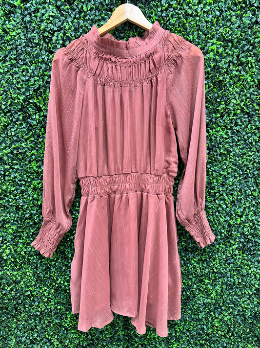 Stripe smocked dress