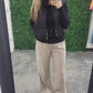 High rise wide cargo Tencel Pants