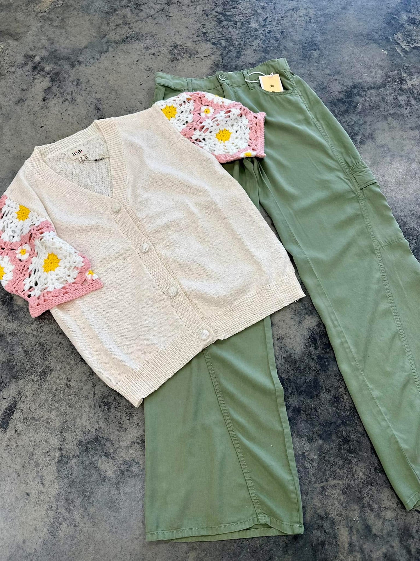 High Rise Wide Cargo Tencel Pants