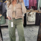 High Rise Wide Cargo Tencel Pants