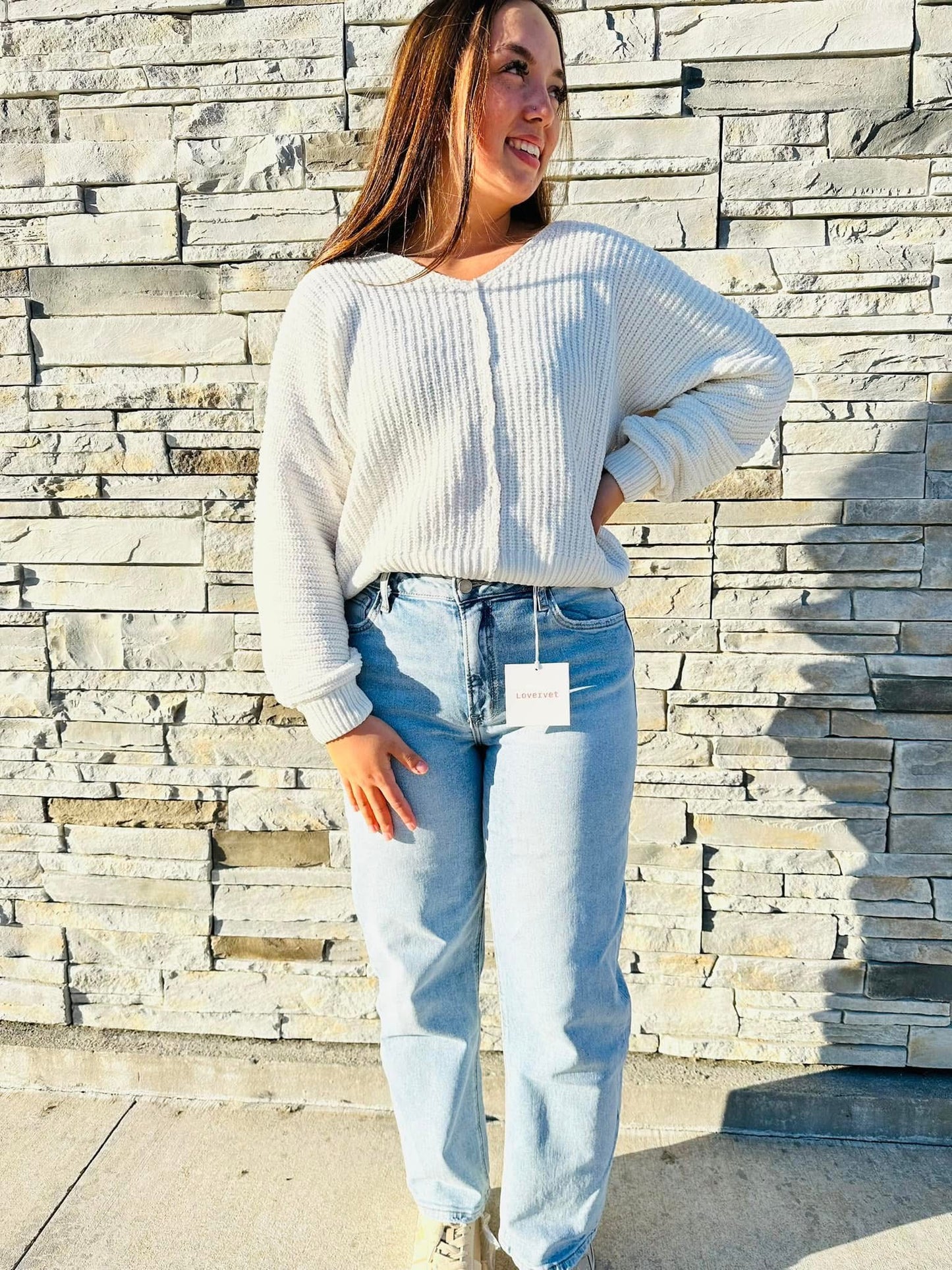 Vervet super high rise barrel jeans