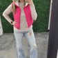 Mid Rise Button Down Flare -Light Risen
