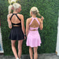 Halara Light Pink Twist Back