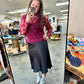 Black Satin Skirt