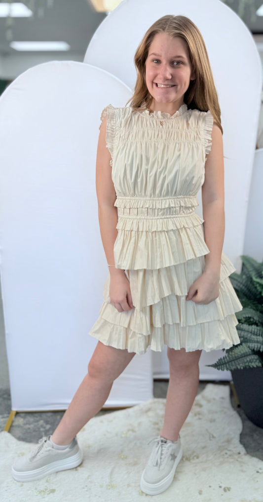 Aureum Ruffle Dress