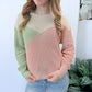 The Pastel Dream Color Block Sweater