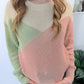 The Pastel Dream Color Block Sweater