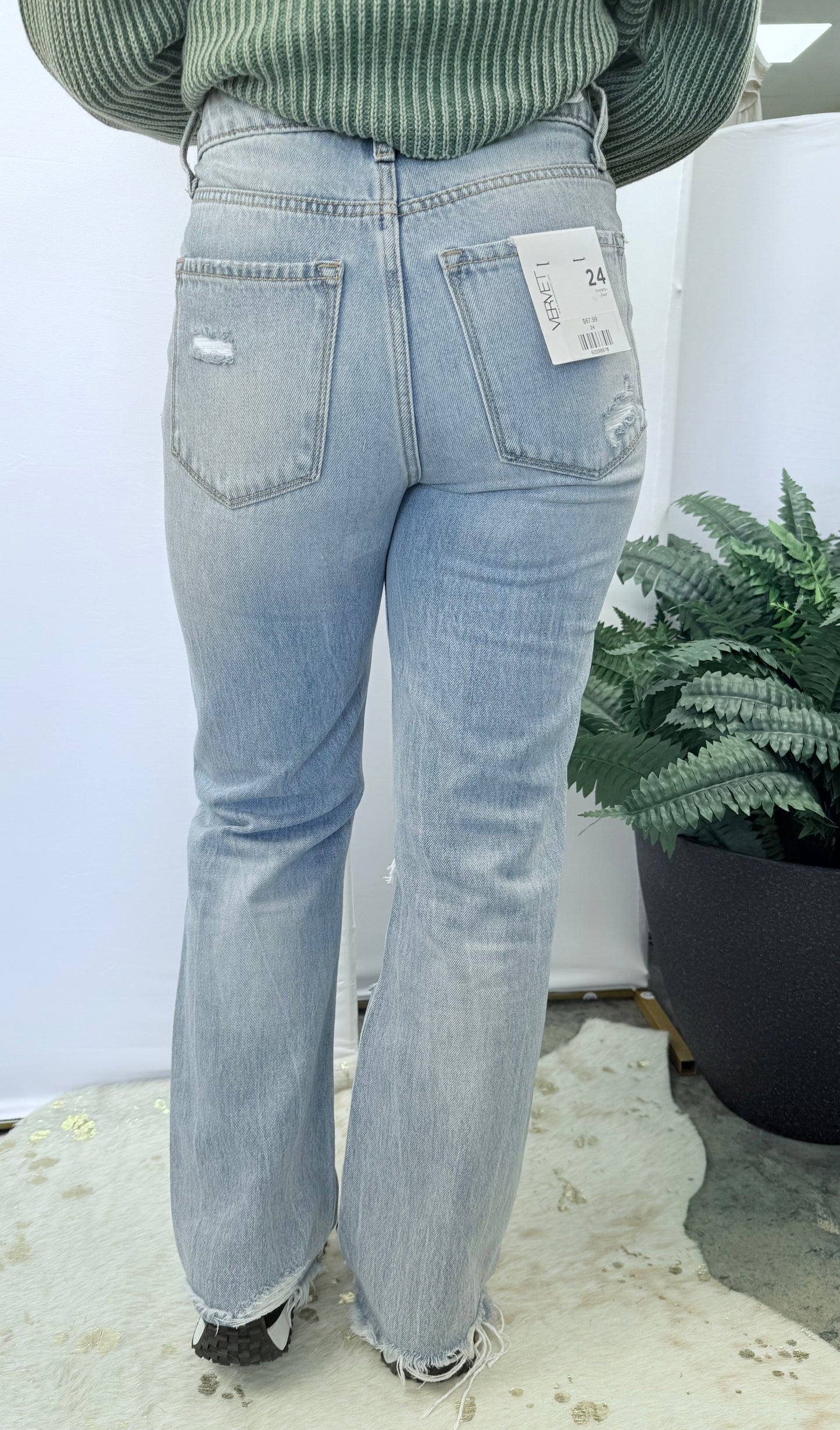 90s vintage super high Rise Flare vervet
