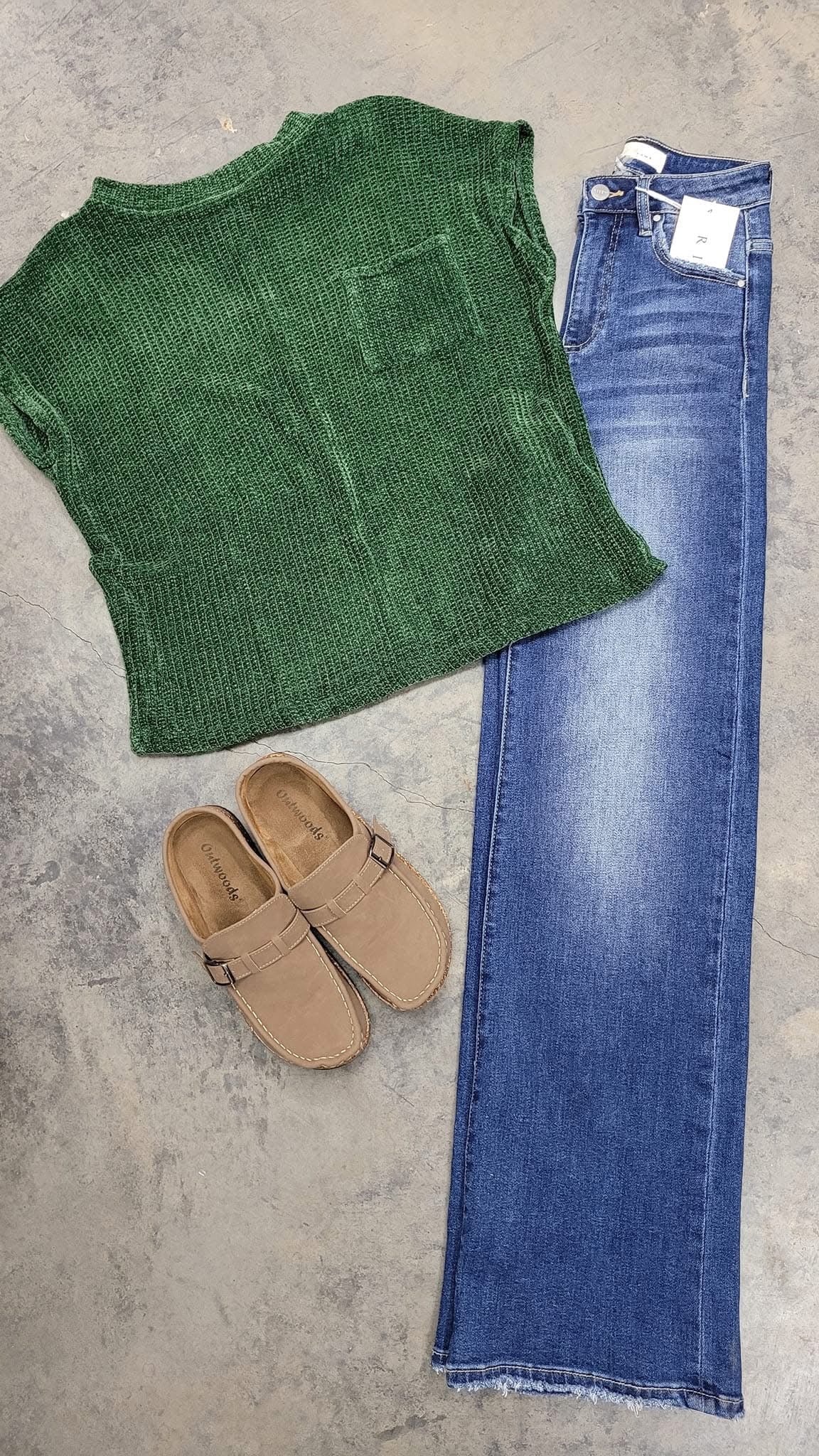 CHENILLE WAFFLE SHORT SLEEVE SWEATER