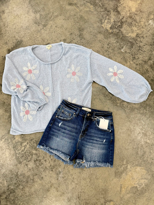 Daisy Breeze Knit Top