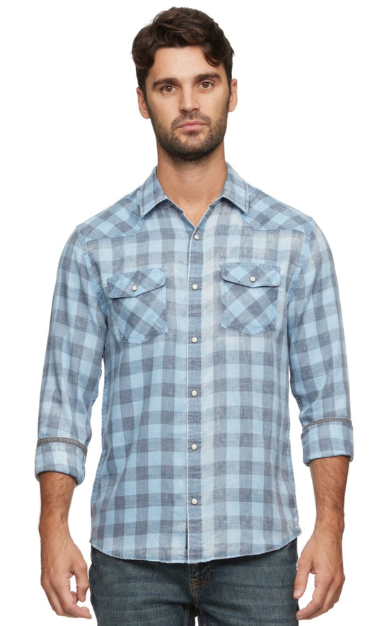 Cabot LS Vintage Wash Blue Black