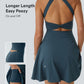Twist Back Dress Dark Blue