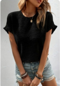Black Ruffle Sleeves