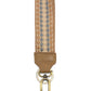 Soft Natural Dotted Stripe Easy Find Wristlet