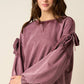 Plum Ribbon Pullover
