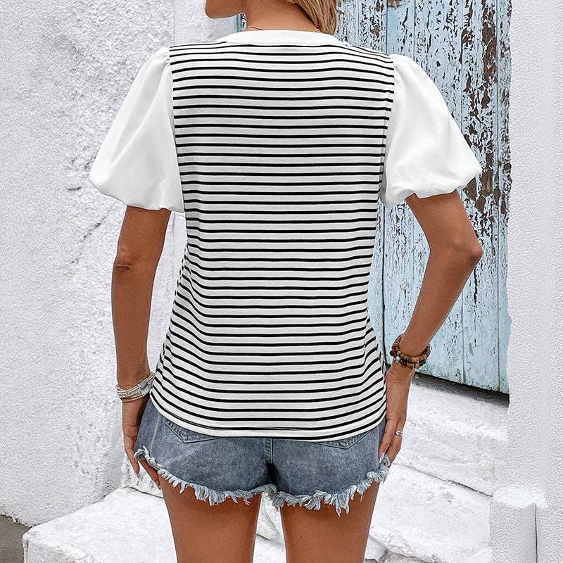 Boardwalk Breeze Puff Sleeve Top